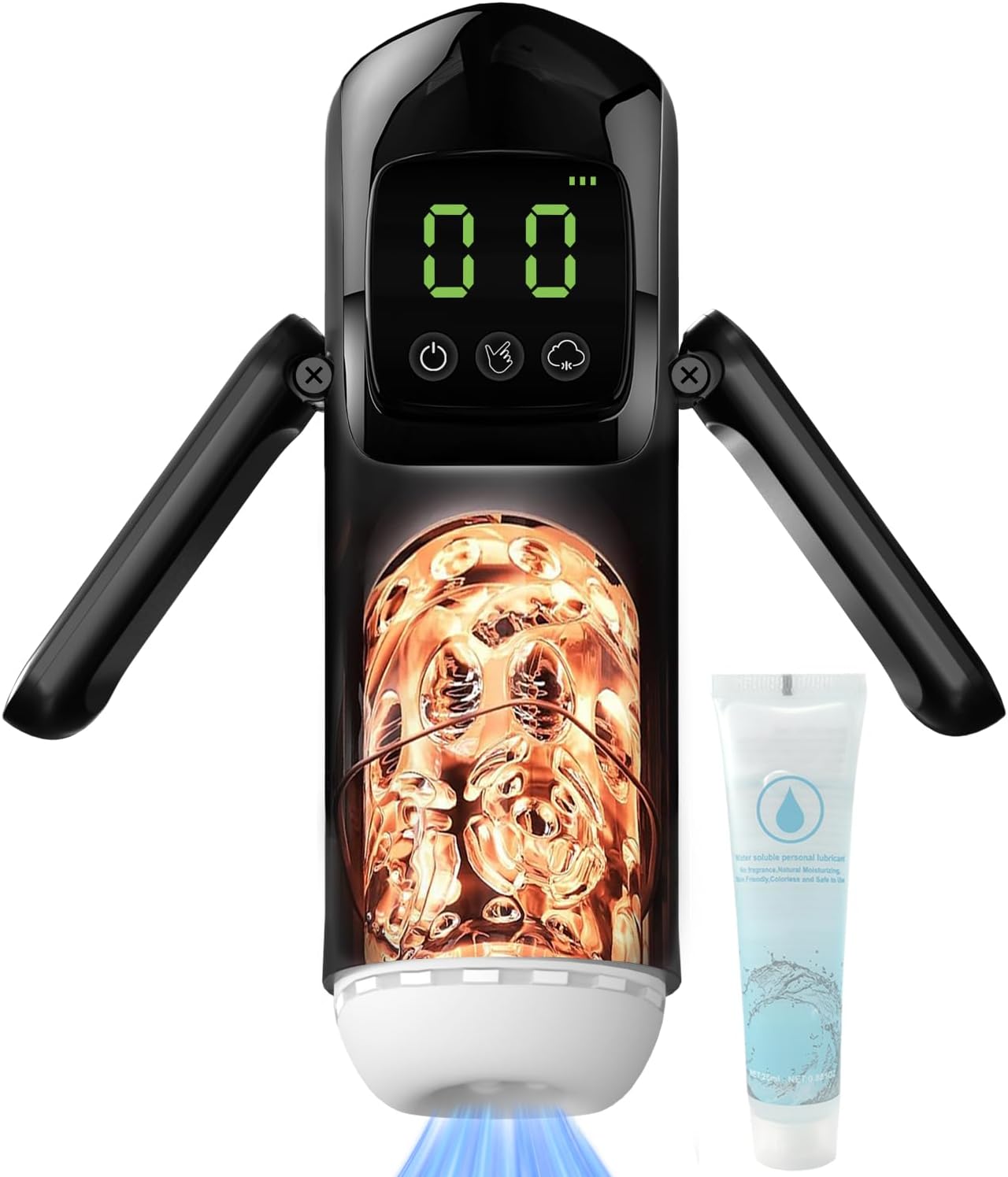 Freihändiger Masturbator mit LCD-Display