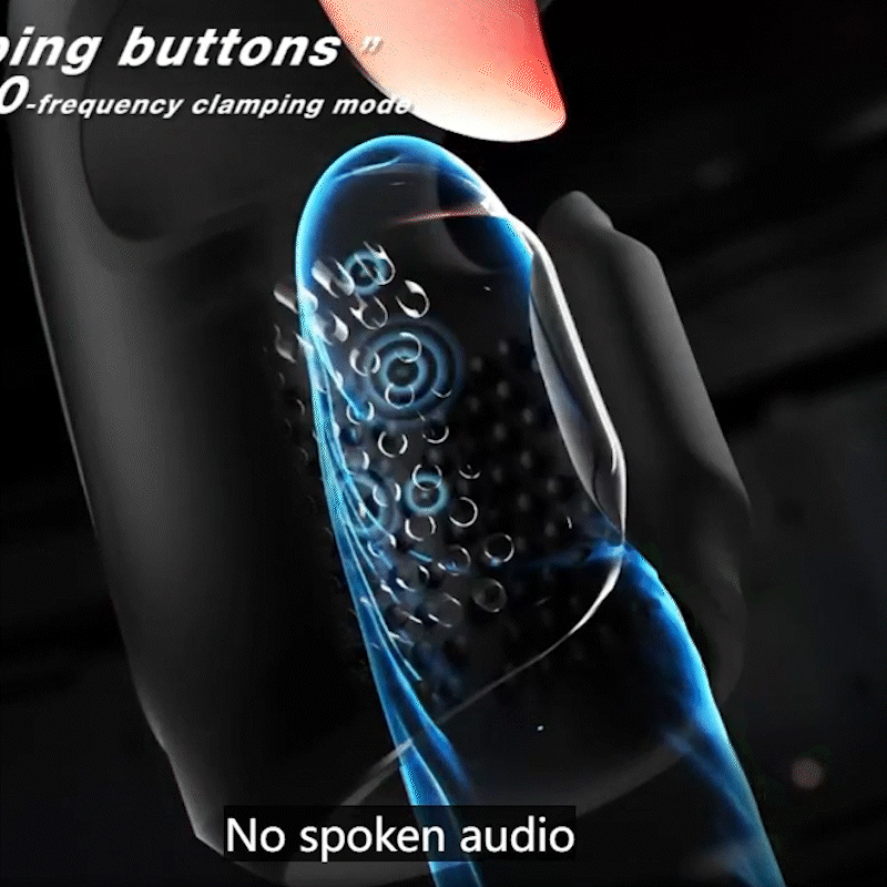 10 Modi: Klemmen, Vibration &amp; Lecken – Stroker für Ausdauertraining 