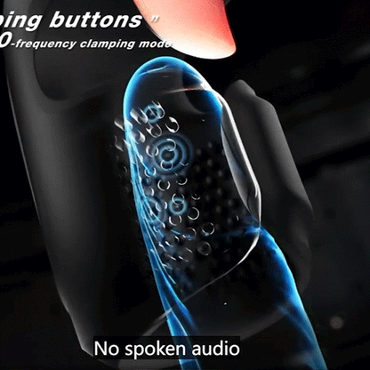 10 Modi: Klemmen, Vibration &amp; Lecken – Stroker für Ausdauertraining 