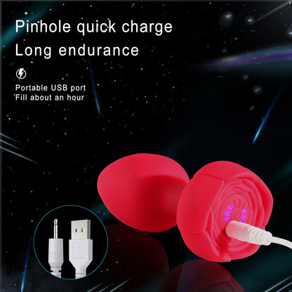 Wireless Remote Control Electric Vibrating Illuminated Silicone Butt Plug