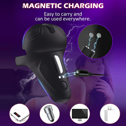 Lesom - Rechargeable Vibrating Cock Ring with 10 Modes