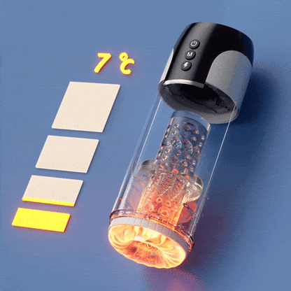 Saith - Wearable 7 Thrusting & Vibrating Heating Vocable Multifunctional Masturbator