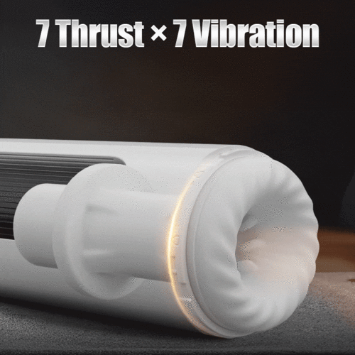 Saith - Wearable 7 Thrusting & Vibrating Heating Vocable Multifunctional Masturbator