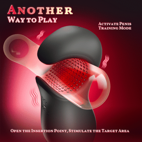 Queen - 9 Vibrations 4 Suctions Clamping Suction Oral Simulation Male Masturbator