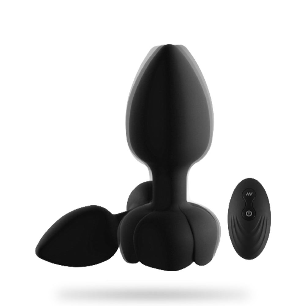 Wireless Remote Control Electric Vibrating Illuminated Silicone Butt Plug