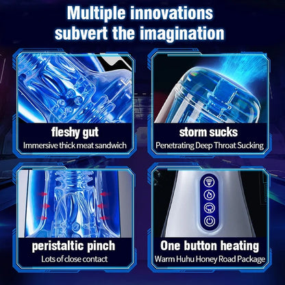 Soul - Sucking Vaginal Mouth Intelligent Heated Masturbator Adult Sex Toys For Men