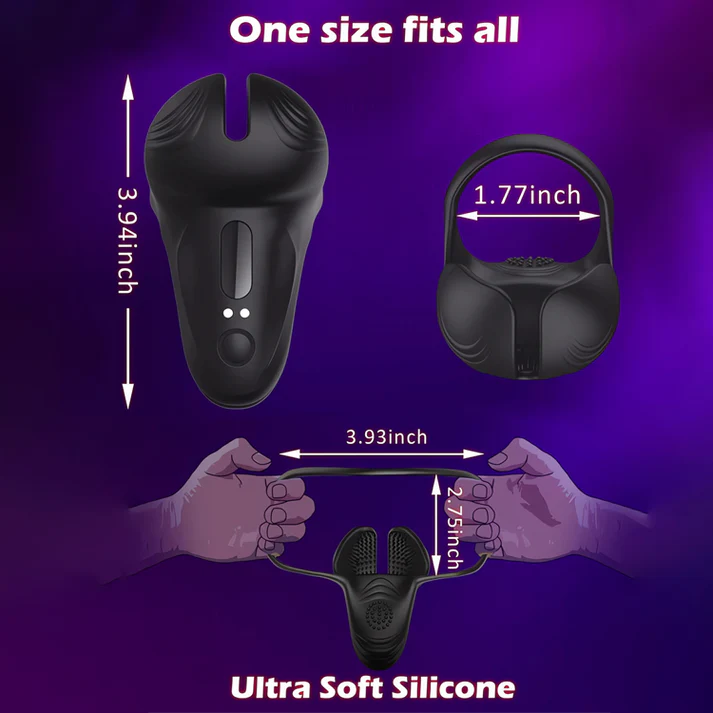 Lesom - Rechargeable Vibrating Cock Ring with 10 Modes
