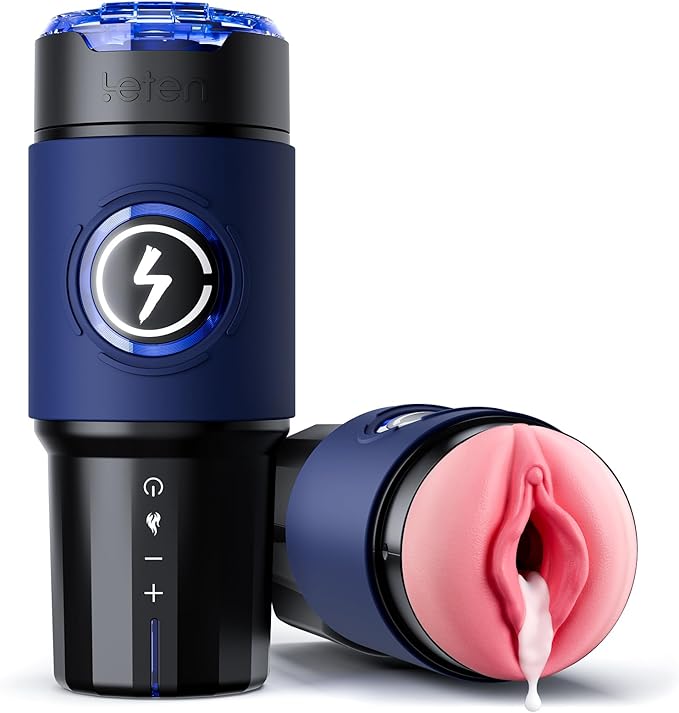 Blowjob-Sexspielzeug für erwachsene Männer – Stoßender Masturbator mit Taschenmuschi-Hülle 