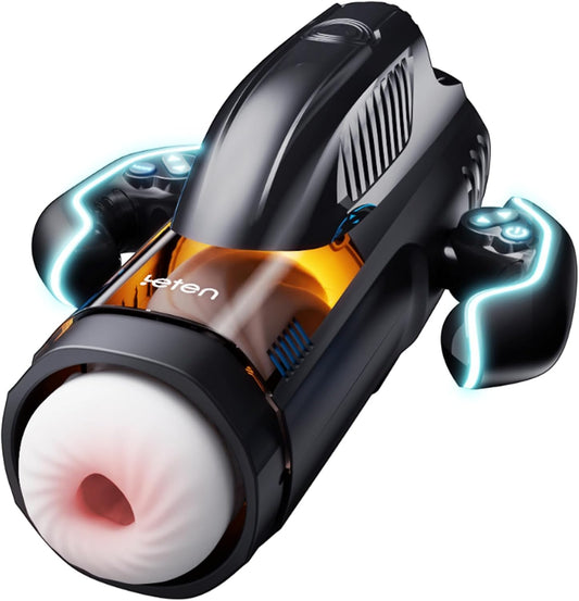 Leten 10-Mode Suction & Thrusting Male Masturbator with Dual Control Handles