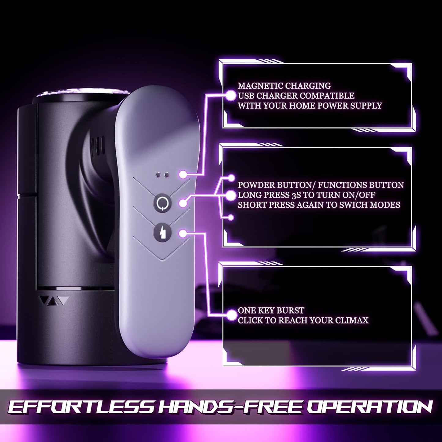 Automatic Stroker with 9 Thrusting & Rotating Sex Machine