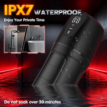5 Suction 10 Vibration Male Masturbator IPX7 Waterproof Deep Thrust Sextoy