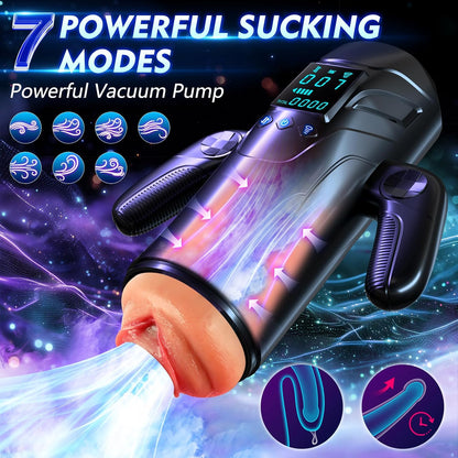 Jonny - Automatic Masturbators with Phone Holder & LED Blowjob Masturbation Cup