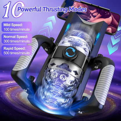 LBoogy - Hands Free Pocket Pussy with 12cm Thrusting Distance Blowjob Machine