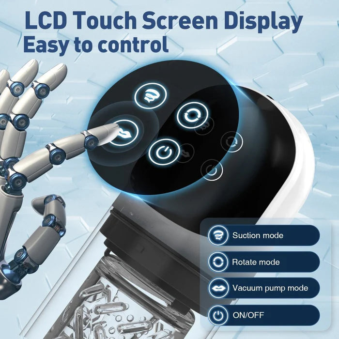 Auto-Rotate & Thrust Male Masturbator – Hands-Free Rotating Suction Cup Stroker