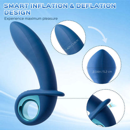 10 Vibration Modes Inflatable Anal Vibrator