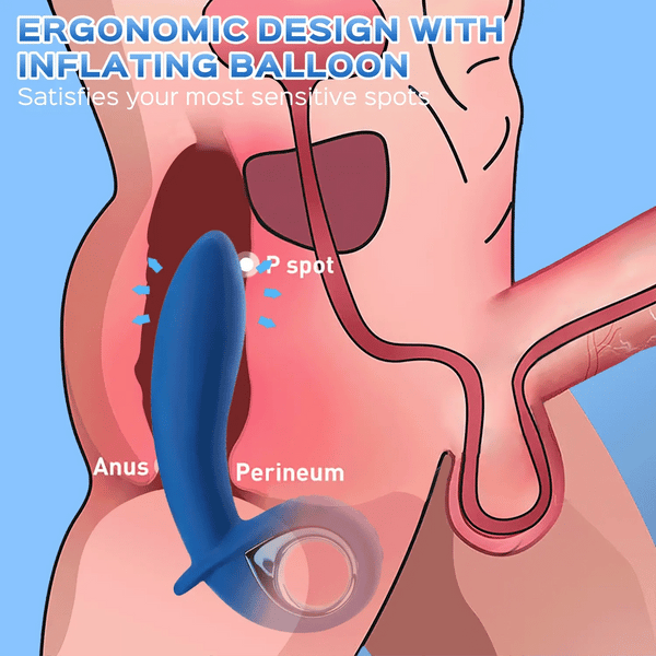 10 Vibration Modes Inflatable Anal Vibrator