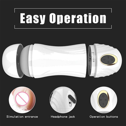 Automatischer 3D-Masturbator für Männer – 360°-Saugfunktion, Vibration &amp; Tiefenmassage 