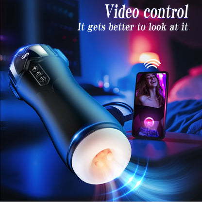Freihändiger Masturbator für Männer – Automatische Saug- und Vibrationsfunktion