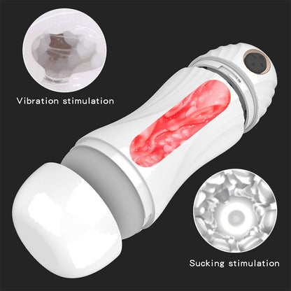 Automatischer 3D-Masturbator für Männer – 360°-Saugfunktion, Vibration &amp; Tiefenmassage 