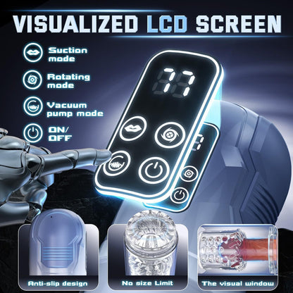 Automatischer Masturbator für Männer mit Stoß-, Leck- und Vibrationsfunktion