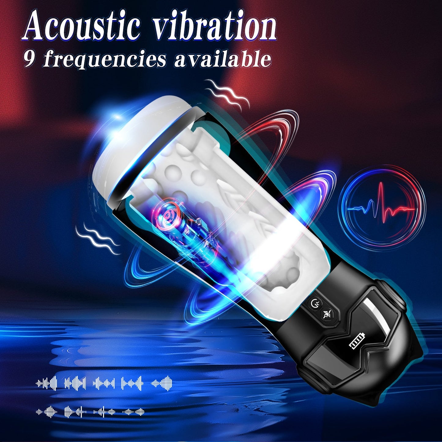 Freihändiger Masturbator für Männer – Automatische Saug- und Vibrationsfunktion