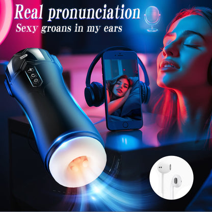 Freihändiger Masturbator für Männer – Automatische Saug- und Vibrationsfunktion
