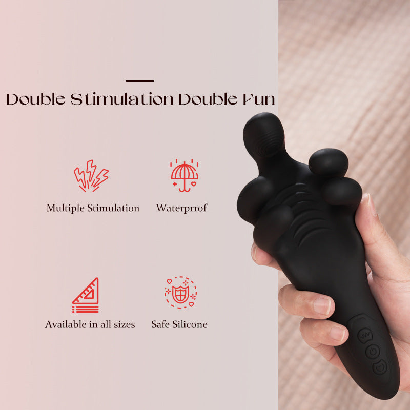 Automatischer 3-in-1-Masturbator für Männer – Vibrations-, Klemm- und Massagefunktion 