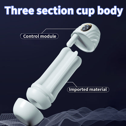 Automatischer 3D-Masturbator für Männer – 360°-Saugfunktion, Vibration &amp; Tiefenmassage 