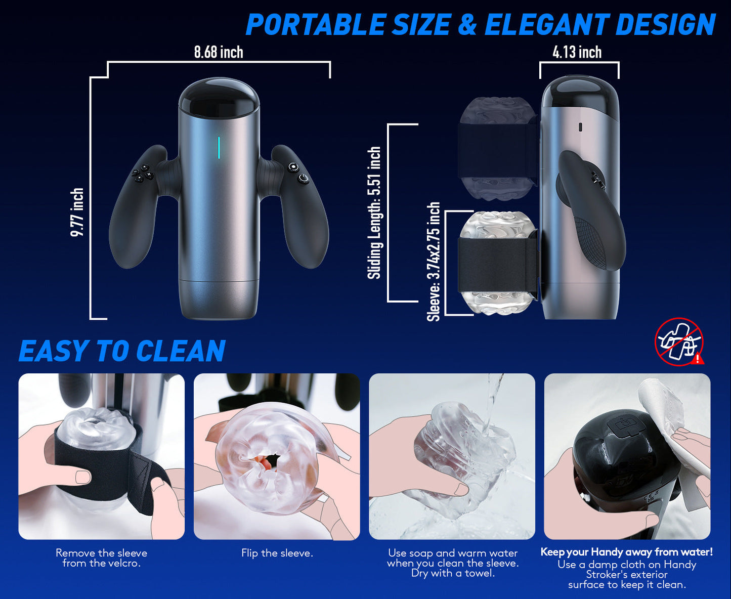 Handy - Male Thrusting Masturbators Hands Free with Phone Stand