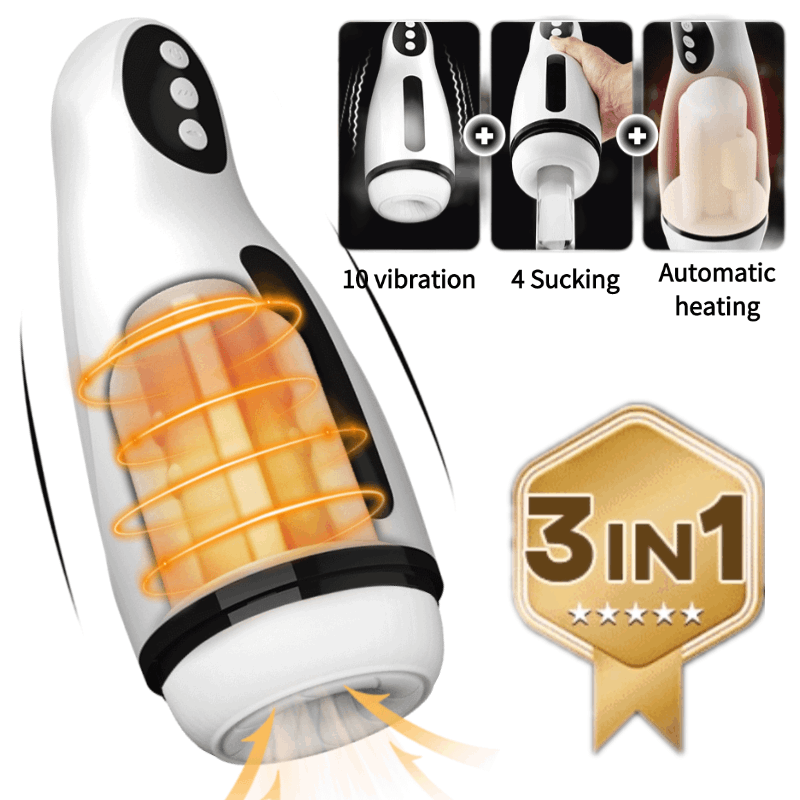 Saug- und Vibrationstechnologie-Masturbator für Männer