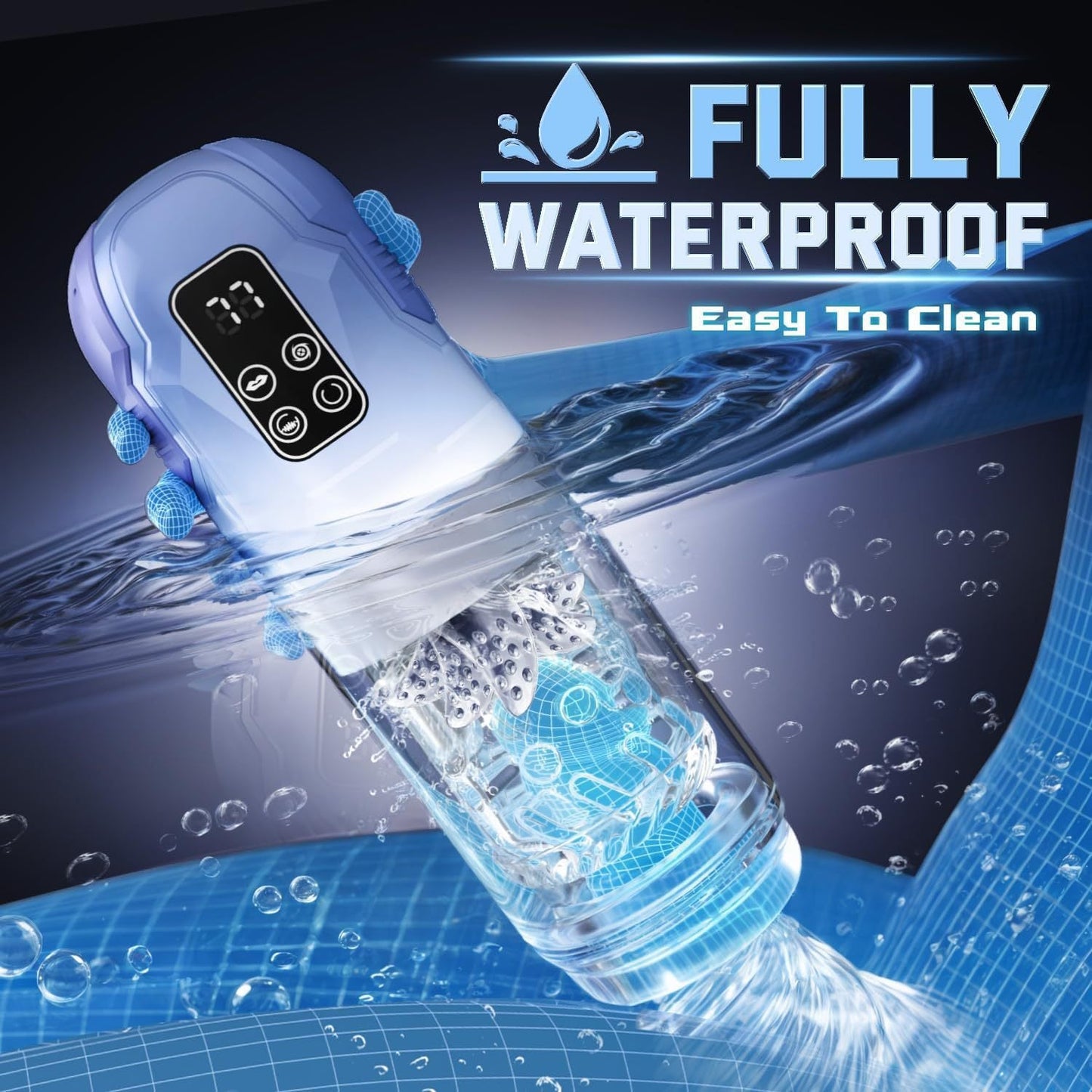 Automatischer Masturbator für Männer mit Stoß-, Leck- und Vibrationsfunktion