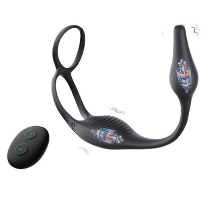 Wearable Erection Enhancer Cock Ring - Vibrating Stimulator Prostate Massager