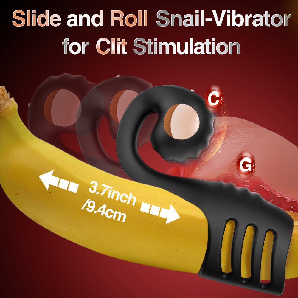 Vibrations-Penisring für Paare – 10 Vibrationsmodi, wiederaufladbarer Silikonring 