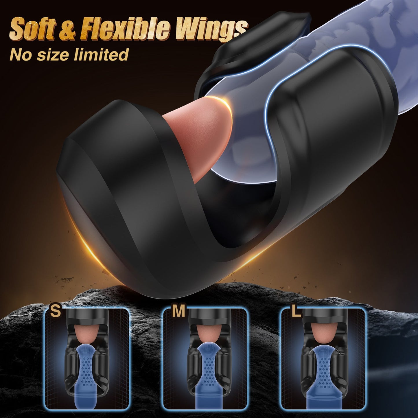 10 Modi: Klemmen, Vibration &amp; Lecken – Stroker für Ausdauertraining 