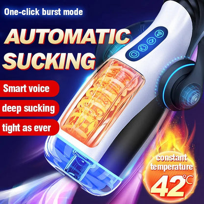 Soul - Sucking Vaginal Mouth Intelligent Heated Masturbator Adult Sex Toys For Men