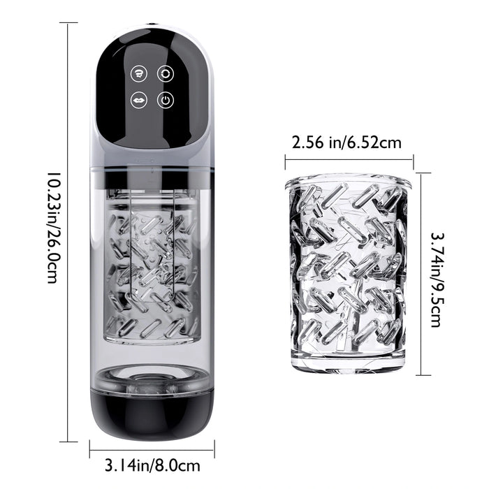 Auto-Rotate & Thrust Male Masturbator – Hands-Free Rotating Suction Cup Stroker