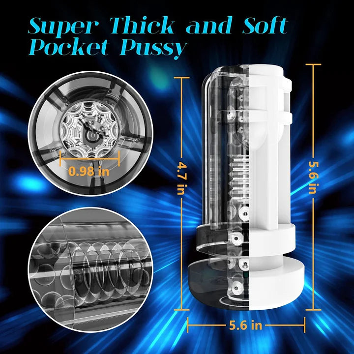 Adventurer 6 IN 1 Automatic Telescopic Sucking Male Masturbator